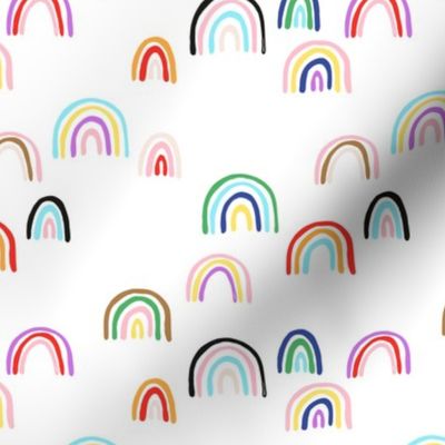 Love is love - Happy pride month inclusive colorful rainbow design 