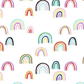 Love is love - Happy pride month inclusive colorful rainbow design 