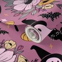 Magical Halloween Floral (XL/pink)