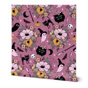 Magical Halloween Floral (XL/pink)