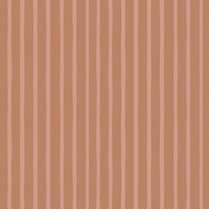 Hand-drawn Stripes | Terracotta
