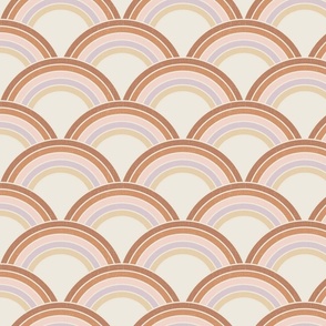 Rainbow Scallop Terracotta