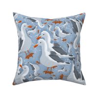 TRP1 - XL - Ditsy Digitally Hand Drawn Seagulls