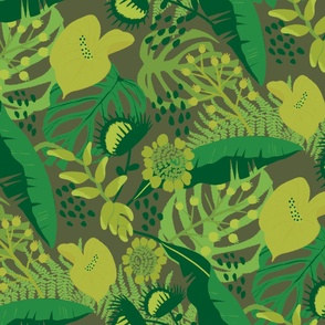 Tropical Leaves Camouflage