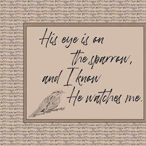 His eye is on the sparrow - natural