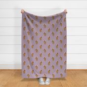 Highland Hipster Print mauve 9inch scale