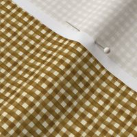 watercolor gingham gold tiny