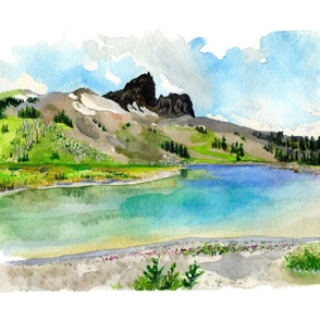 Black Tusk (landscape) watercolour