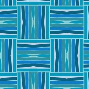 Blue Weave Petal Solid Color Coordinates