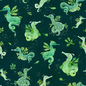 Weedy Sea Dragons - racing green