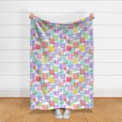 Contemporary art abstract geometric multicolor pattern