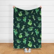 Weedy Sea Dragons - racing green (large)