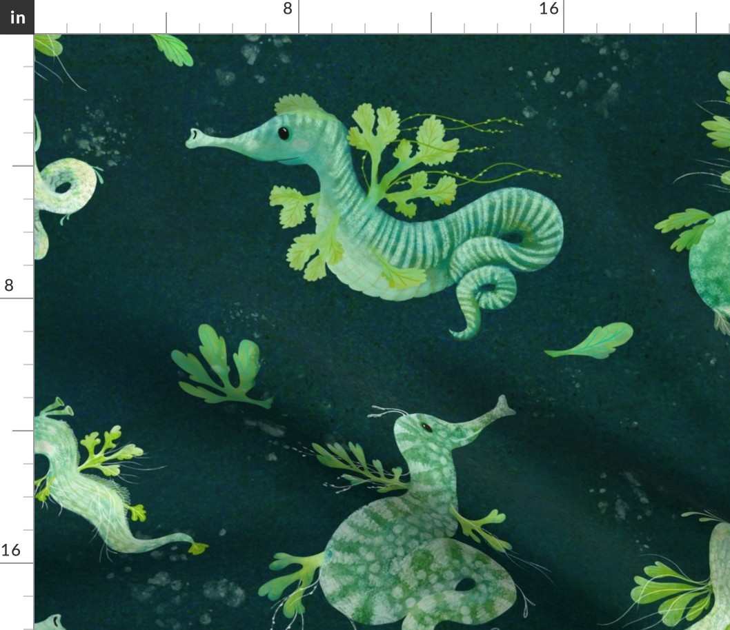 Weedy Sea Dragons - racing green (large)