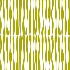 Green stripes / white background