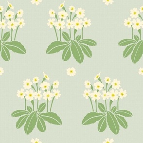 Primrose Posies-Light Green