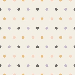 small scale symmetrical halloween polka dots