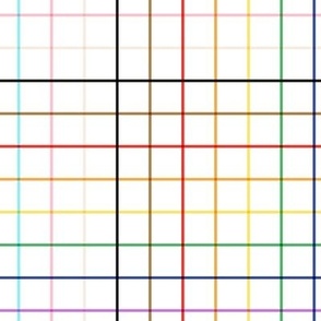 Love is love - Happy pride month inclusive colorful rainbow checker design plaid grid tartan trend