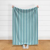 Lagoon Blue Cabana Stripe, Large Scale 