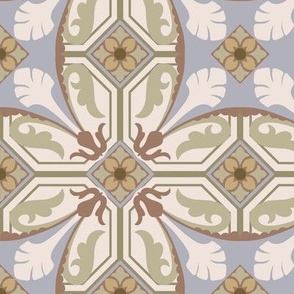 Parisian art nouveau floor tile 