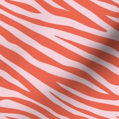 Wild zebra stripes skinny animal print boho minimalist earthy lovers design tangerine blush pink