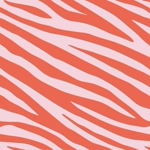 Wild zebra stripes skinny animal print boho minimalist earthy lovers design tangerine blush pink