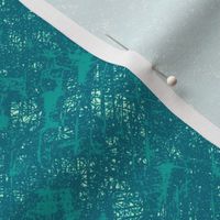 Aqua Frost Speckles on Teal Blender - Large Scale