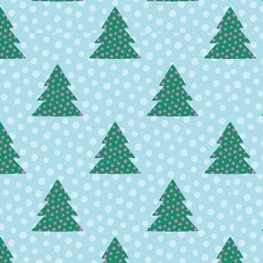 Happy_Christmas_Tree_Blue_And_Green