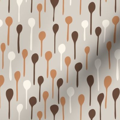 Kitchen Wooden Spoons x Grey