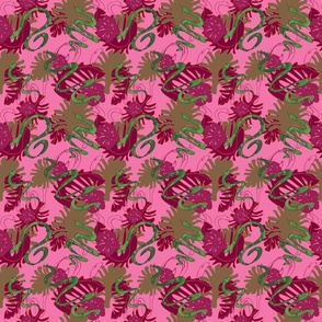 Tropical Snake Pink