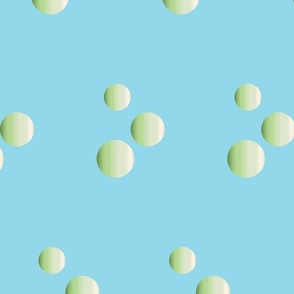 Green Gradient Bubbles