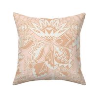 boho luxe pink desert protea damask 