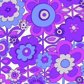 225 Fun Flowers purple