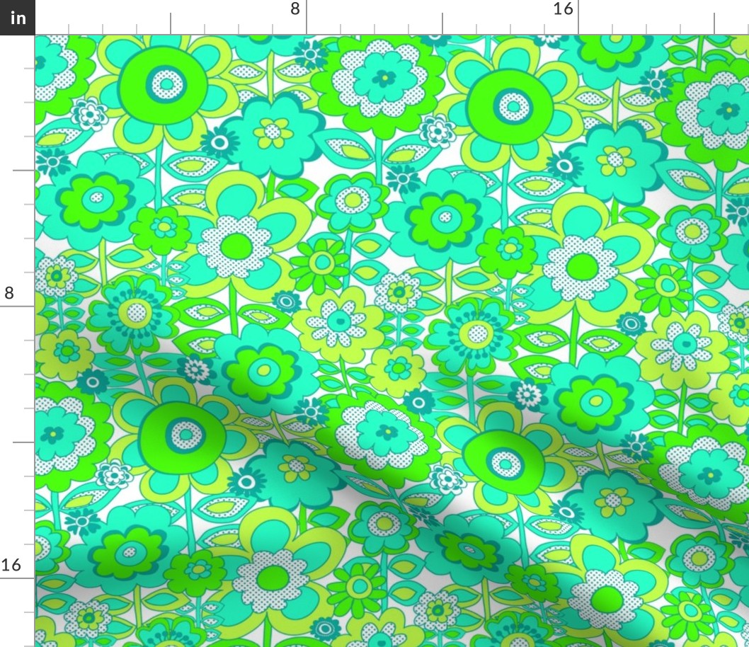 225 Fun Flowers green