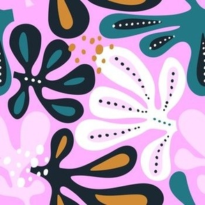 Abstract lilac leaves