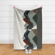rotated 36x54 blanket: balsam and penny layered mountains