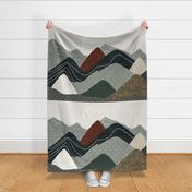 36x54 blanket: balsam and penny layered mountains