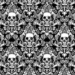 skull-damask-10inch-tall