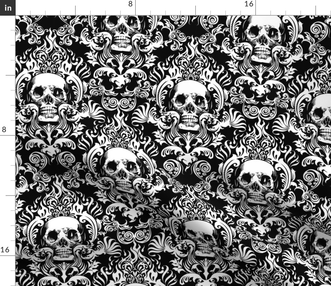 skull-damask-10inch-tall