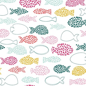 Dot fish in Coral_Fishes in Coral