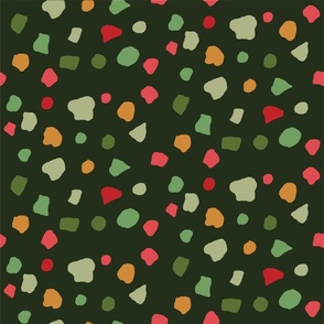 dark green pebbles