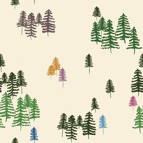 minimal pine trees