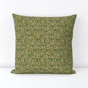 Floral Paisley gray green © 2012 by Jane Walker