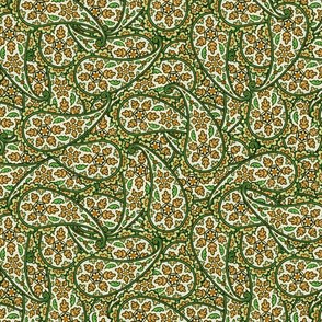 Floral Paisley gray green © 2012 by Jane Walker