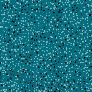 Small // Spooky Speckled Spots: Halloween-Inspired Blender -  Teal Blue