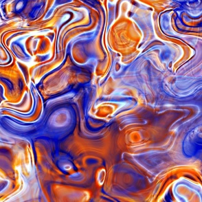 Groovy Swirly Funky Squiggly Psychedelic Marble