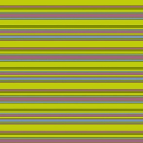 Horizontal stripes on green