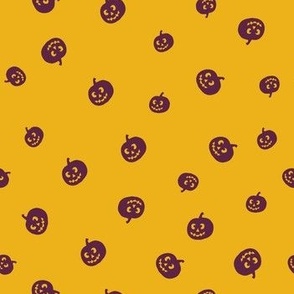 Small // Haunted Harvest: Halloween Jack-o'-Lanterns and Carved Pumpkins - Yellow
