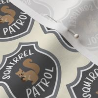 Squirrel Patrol - Cream, Medium Scale