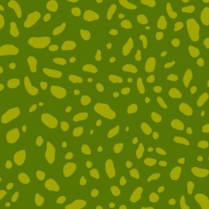 Spots in Green on Green