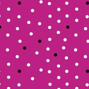 polka dots - boysenberry